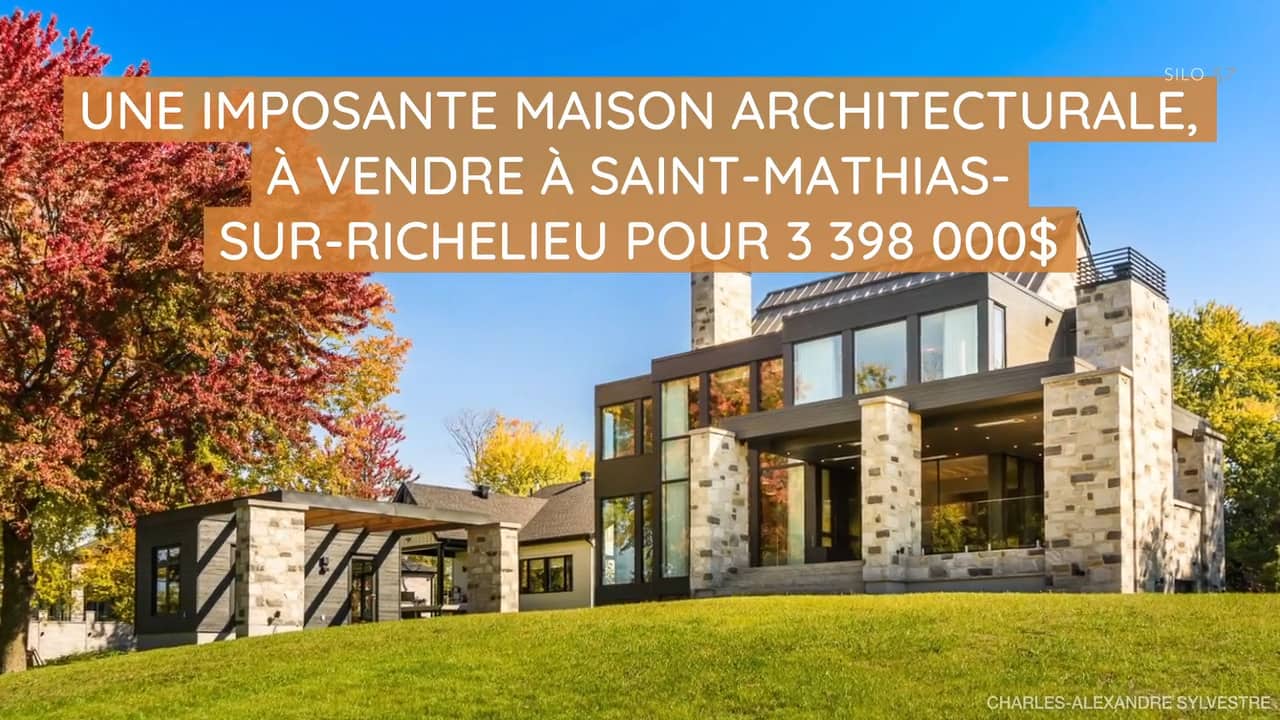 Une imposante maison architecturale à vendre à Saint-Mathias-sur-Richelieu pour 3 398 000$ 