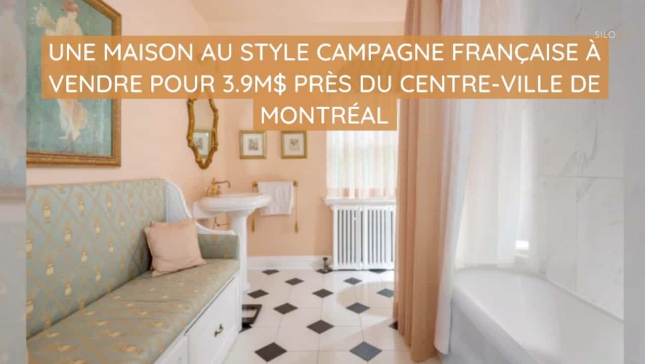 Une maison au style campagne française à vendre pour 3.9M$ près du centre-ville de Montréal