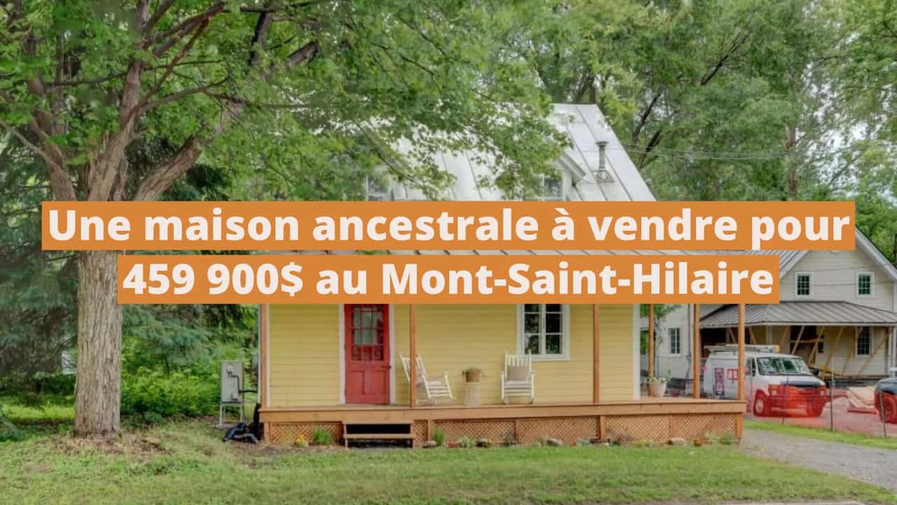 Une charmante maison ancestrale au cœur d'un terrain boisé à vendre pour 459 900$ au Mont-Saint-Hilaire