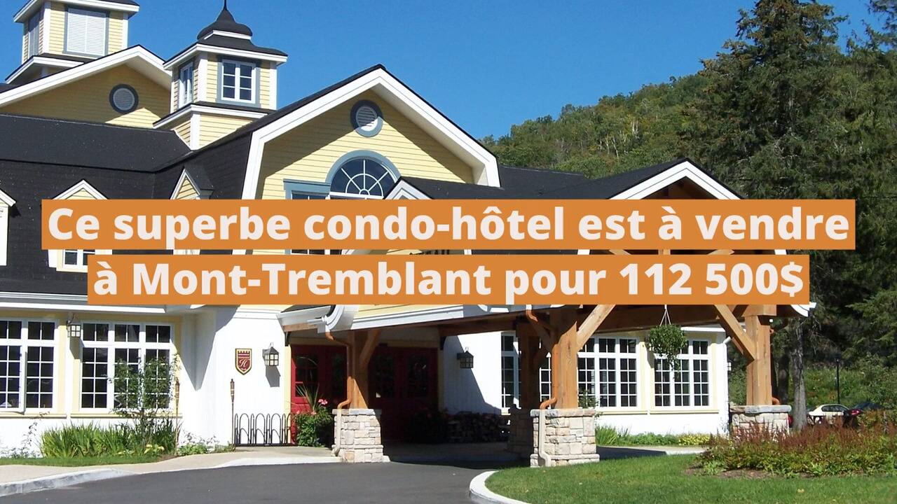 Ce superbe condo-hôtel est à vendre à Mont-Tremblant pour 112 500$