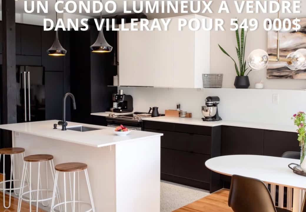 Un condo lumineux à vendre dans Villeray pour 549 000$