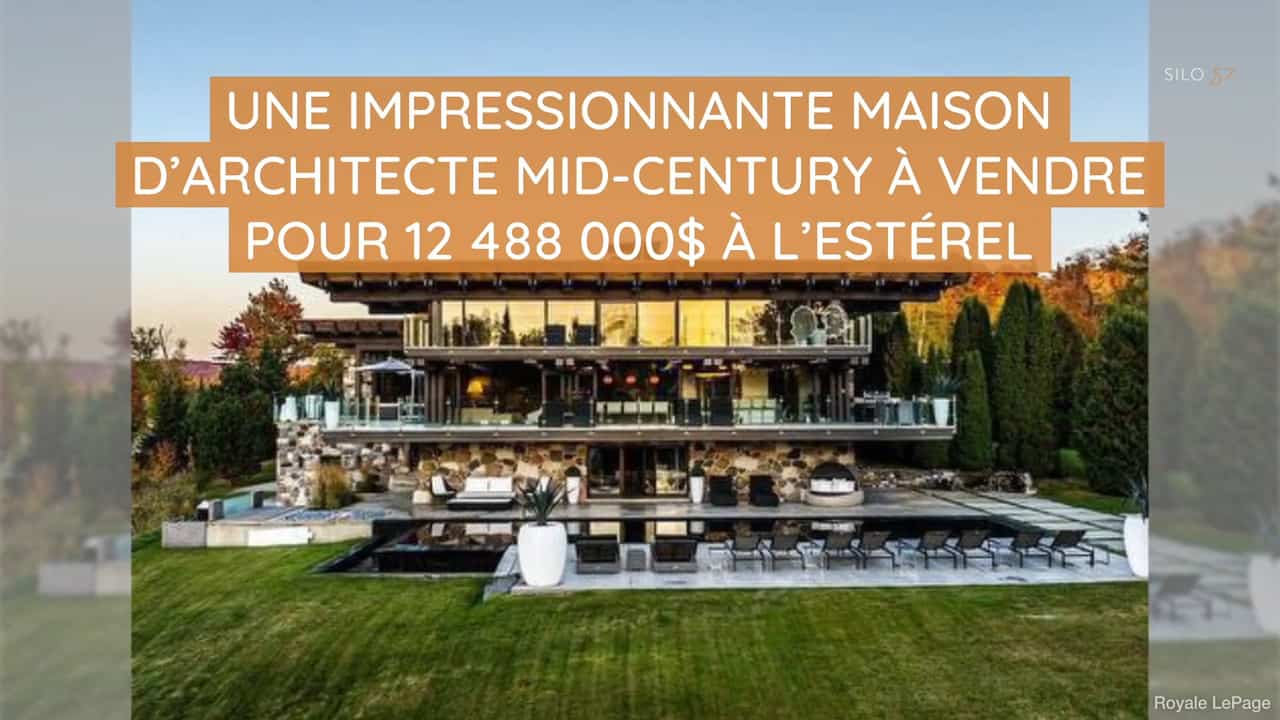 Une impressionnante maison d'architecte mid-century à vendre pour 12 488 000$ à l'Estérel