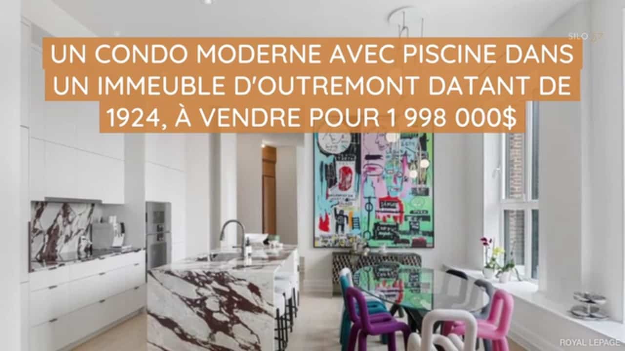 Un condo moderne avec piscine dans un immeuble d'Outremont datant de 1924, à vendre pour 1 998 000$