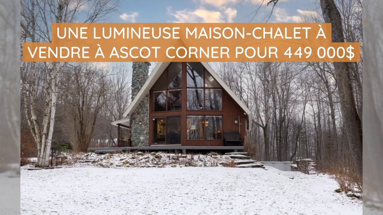 Une lumineuse maison-chalet à vendre à Ascot Corner pour 449 000$