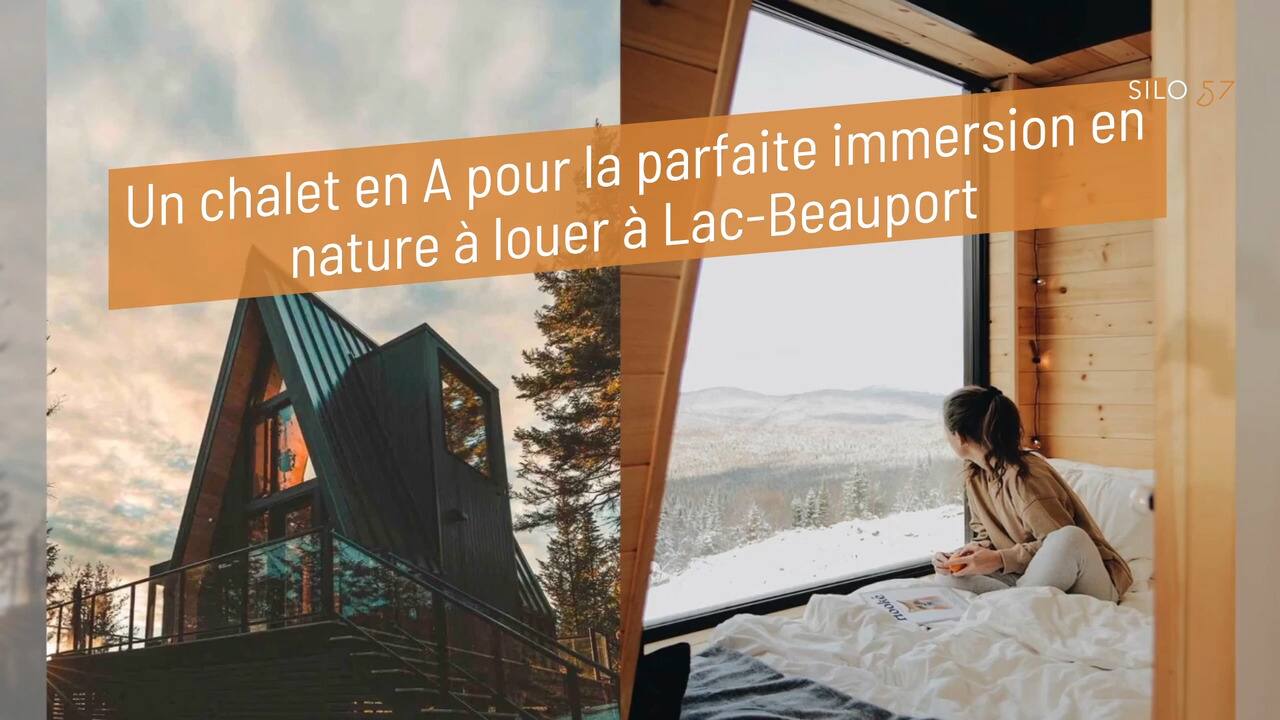 Un chalet en A pour la parfaite immersion en nature à louer à Lac-Beauport