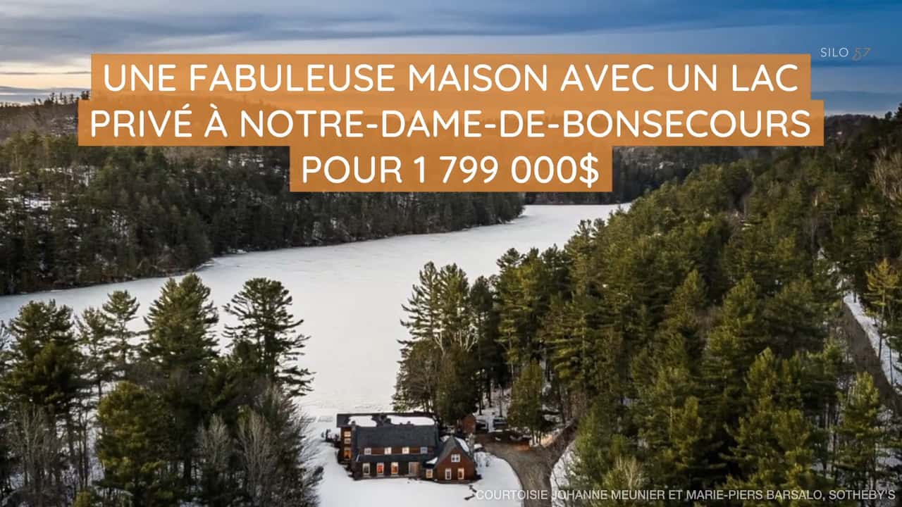 Une fabuleuse maison avec un lac privé à Notre-Dame-de-Bonsecours pour 1 799 000$