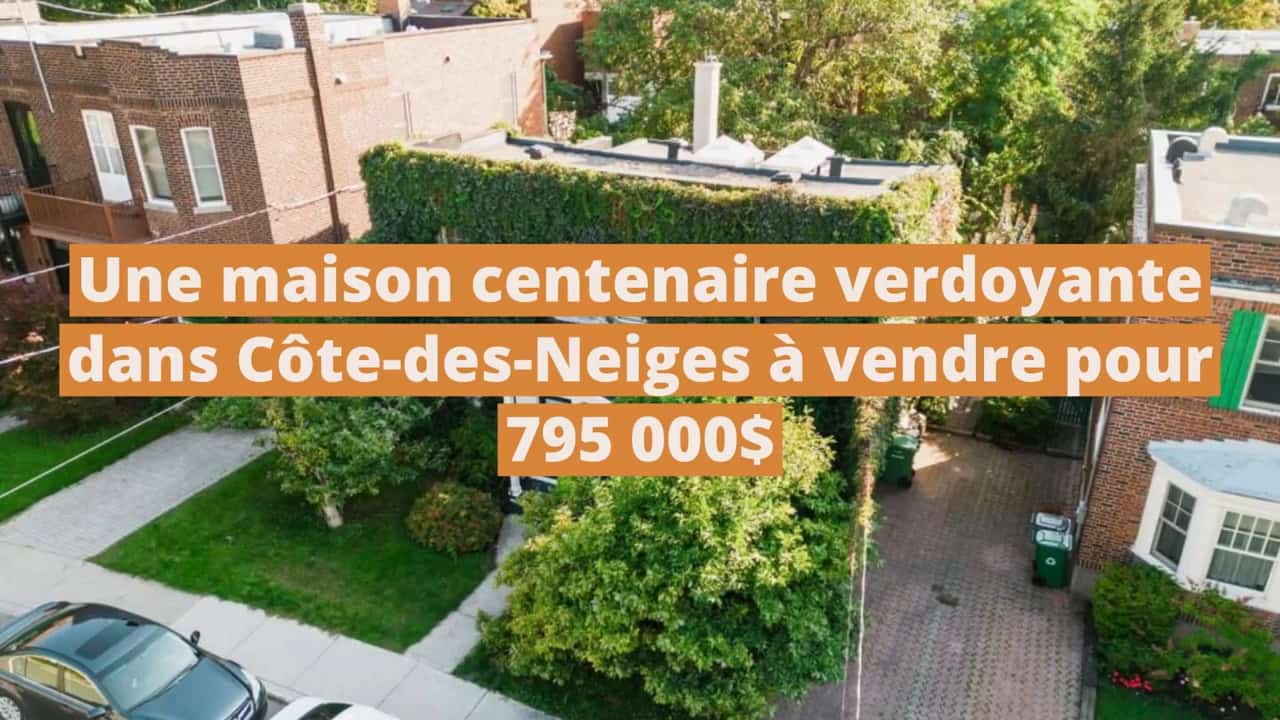 Cette maison centenaire avec une façade verdoyante et une salle de bain à faire rêver dans Côte-des-Neiges à vendre pour 795 000$