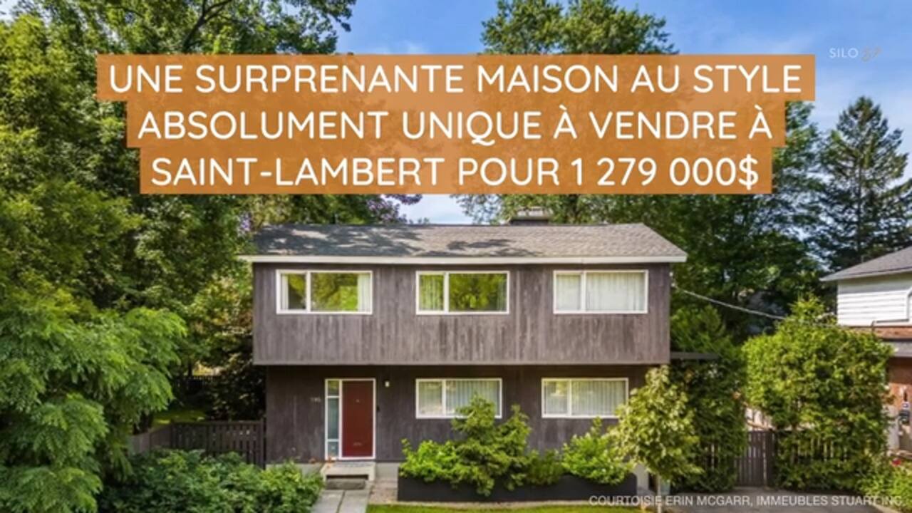 Une surprenante maison au style absolument unique à vendre à Saint-Lambert pour 1 279 000$