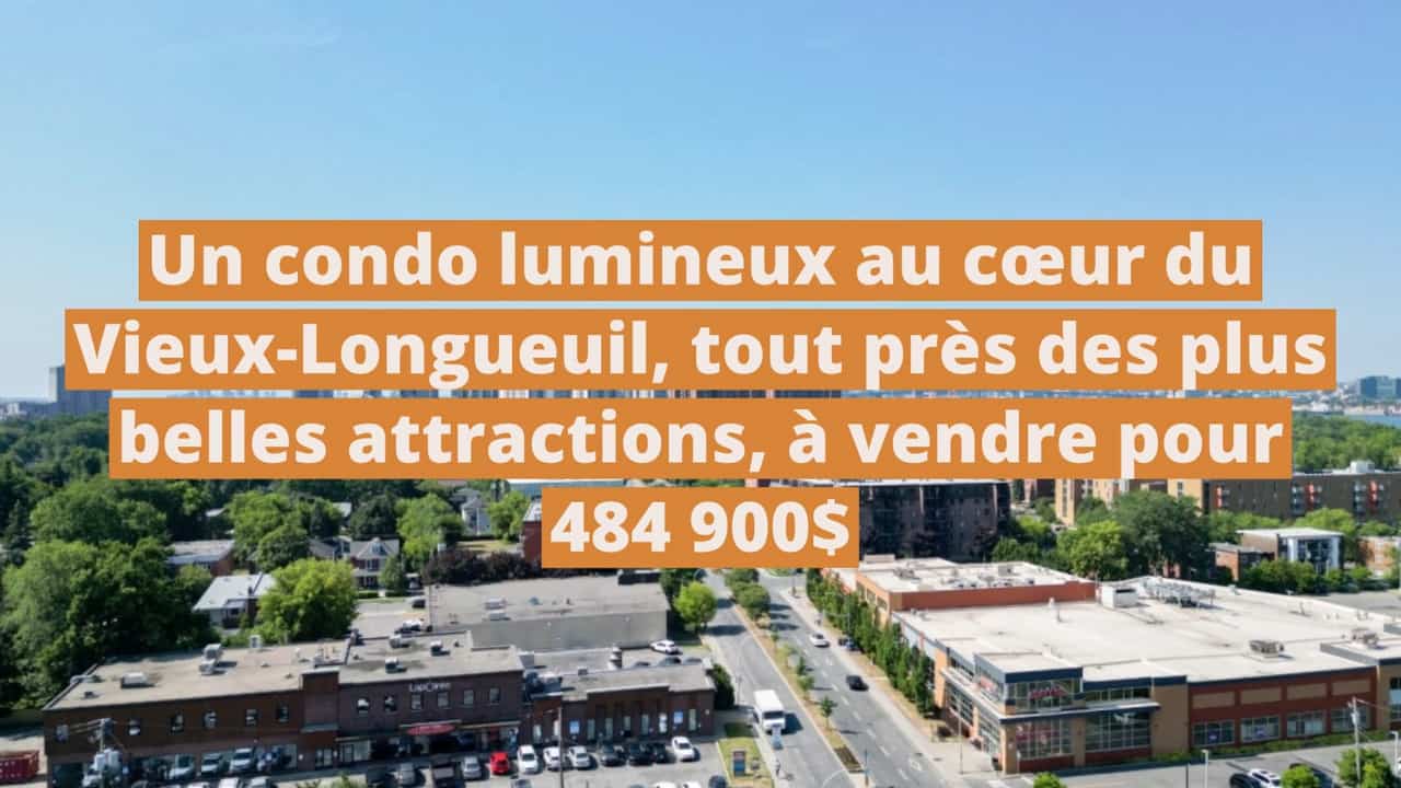Un condo lumineux au cœur du Vieux-Longueuil, tout près des plus belles attractions, à vendre pour 484 900$