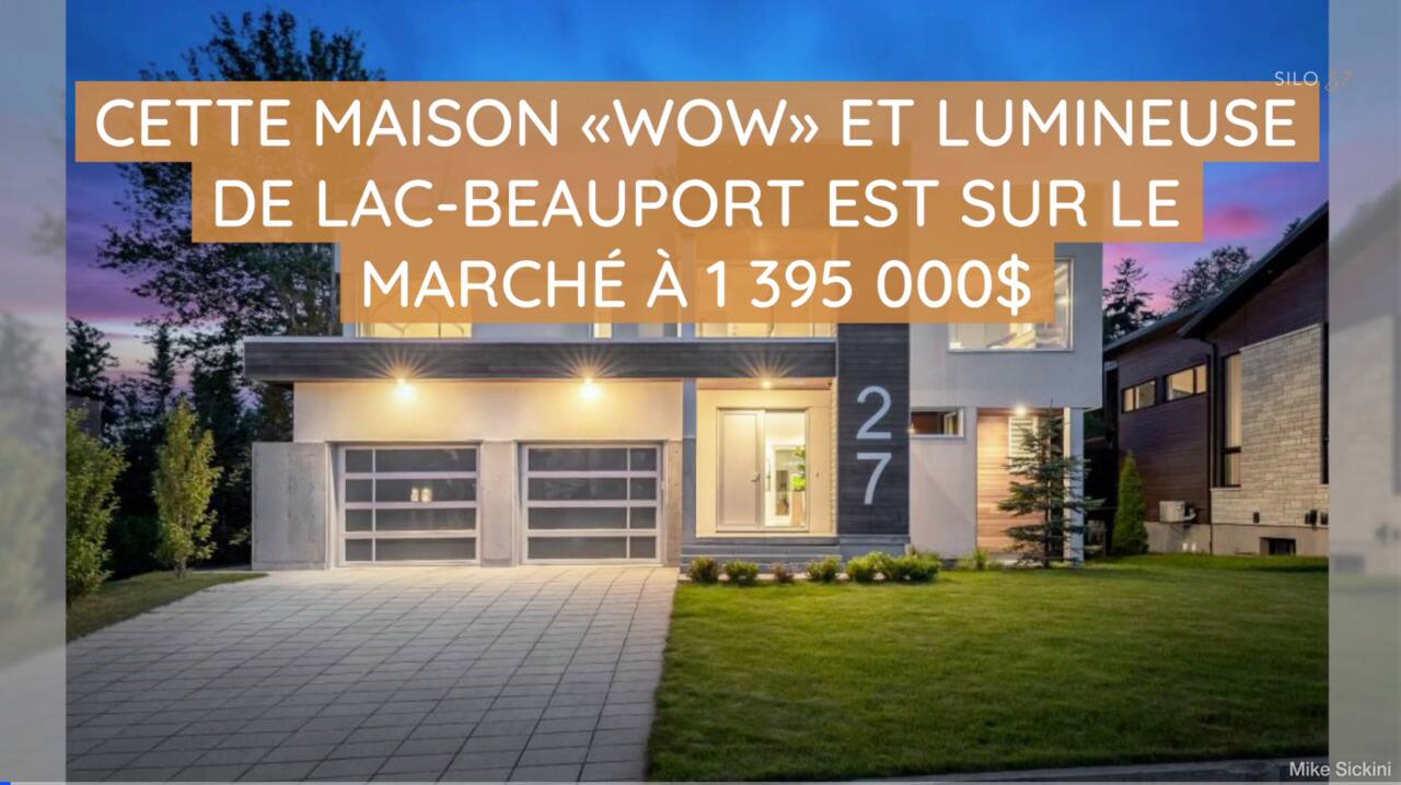 Cette maison WOW et lumineuse de Lac Beauport est sur le marché à  1 395 000$ 