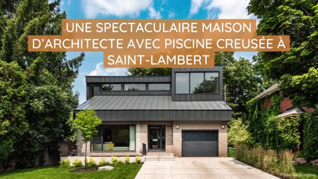 Une spectaculaire maison d'architecte avec piscine creusée à Saint Lambert