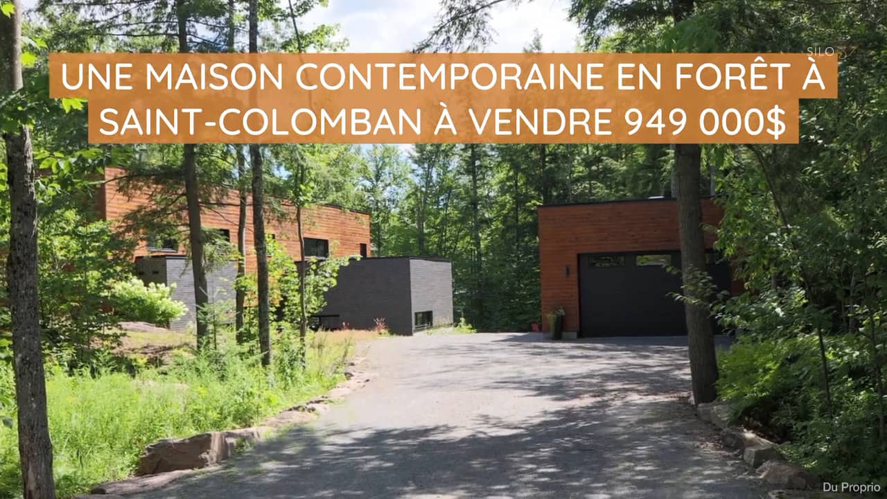 Une maison contemporaine en forêt à Saint-Colomban à vendre 949 000$