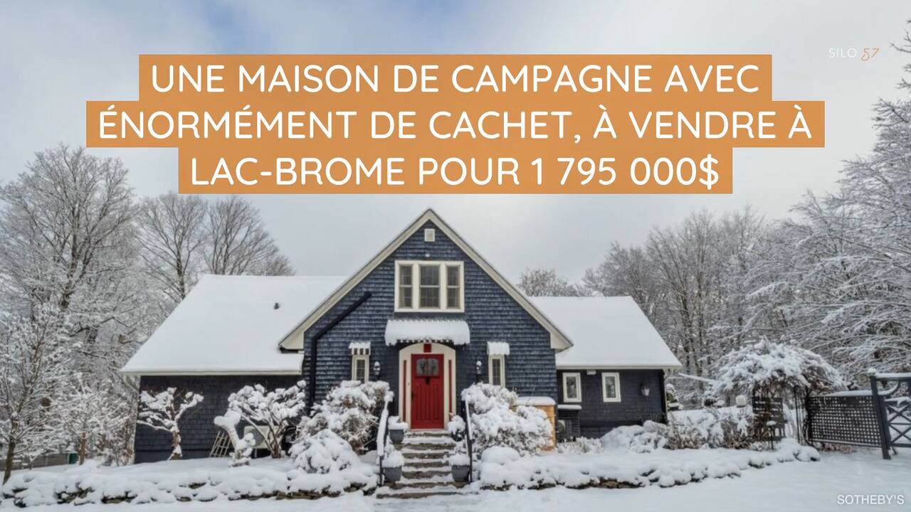 Une maison de campagne avec énormément de cachet, à vendre à Lac-Brome pour 1 795 000$ 