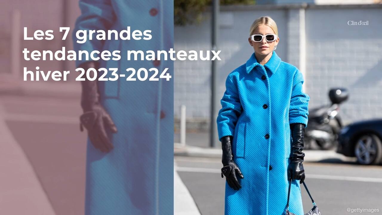 Les 7 grandes tendances manteaux de l'hiver 2023-2024