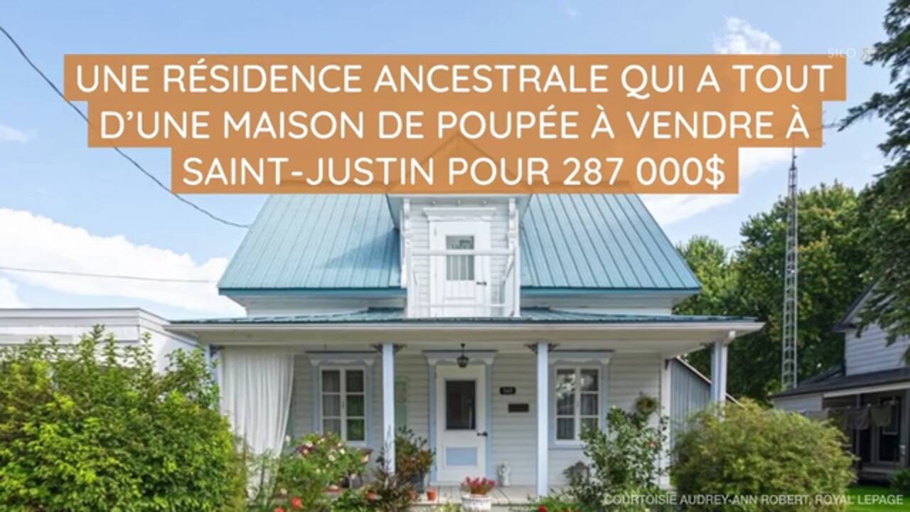 Une résidence ancestrale qui a tout d'une maison de poupée à vendre à Saint-Justin pour 287 000$