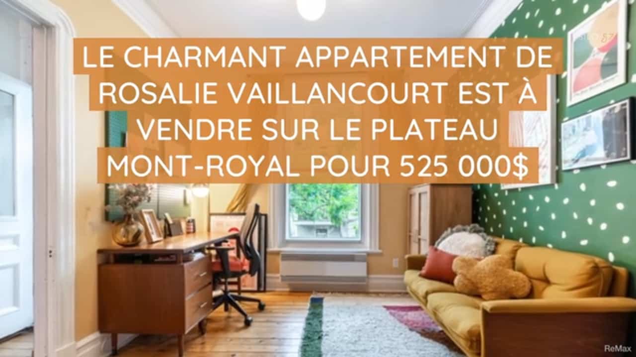 Le charmant appartement de Rosalie Vaillancourt est à vendre sur le Plateau Mont-Royal pour 525 000$