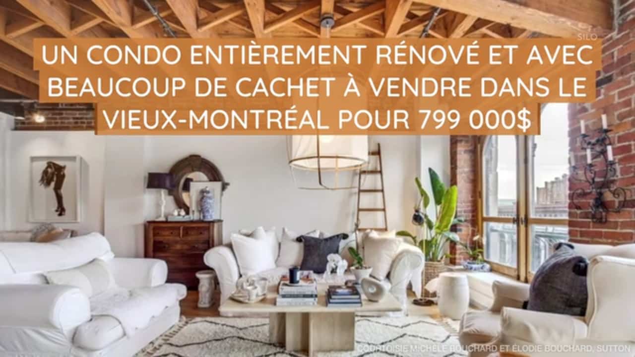 Un condo entièrement rénové et avec beaucoup de cachet à vendre dans le Vieux-Montréal pour 799 000$