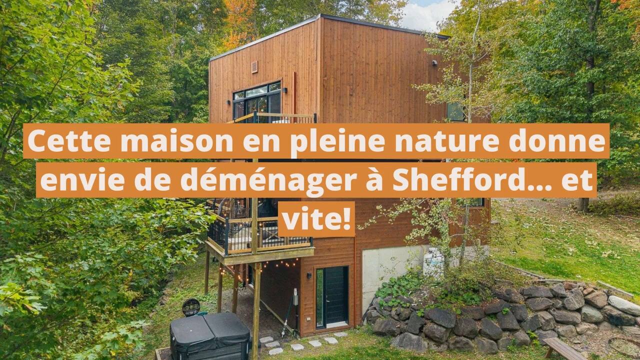 Cette maison en pleine nature donne envie de déménager à Shefford... et vite!
