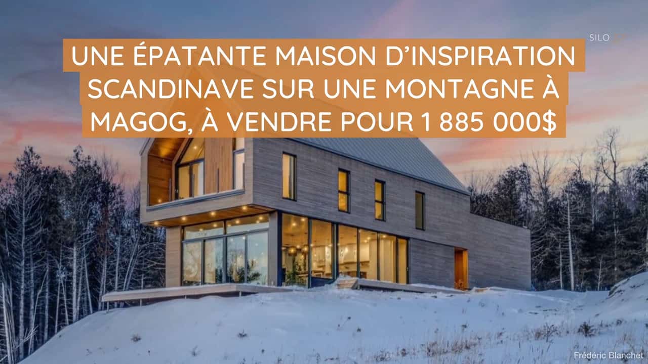 Une épatante maison d'inspiration scandinave sur une montagne à Magog, à vendre pour 1 885 000$