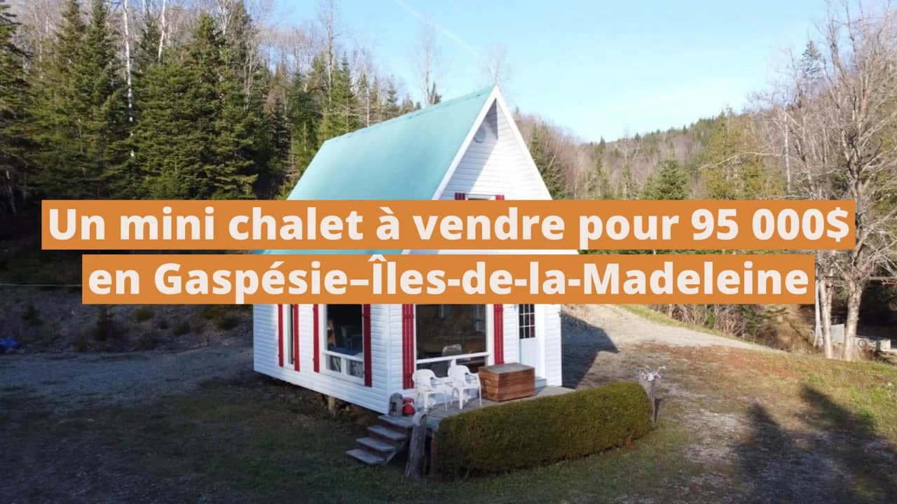 Un mignon petit chalet blanc pas cher du tout à vendre pour 95 000$ en Gaspésie–Îles-de-la-Madeleine