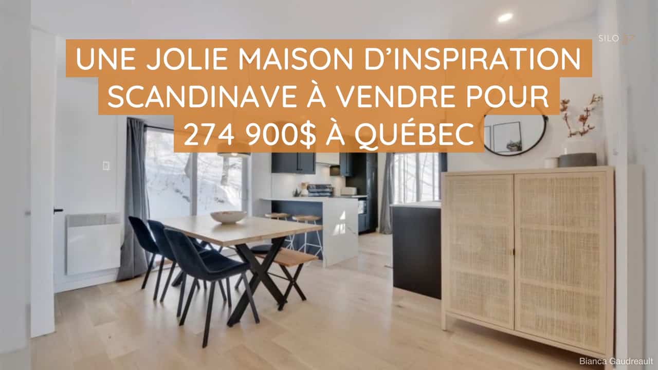 Une jolie maison d'inspiration scandinave à vendre pour 274 900$ à Québec