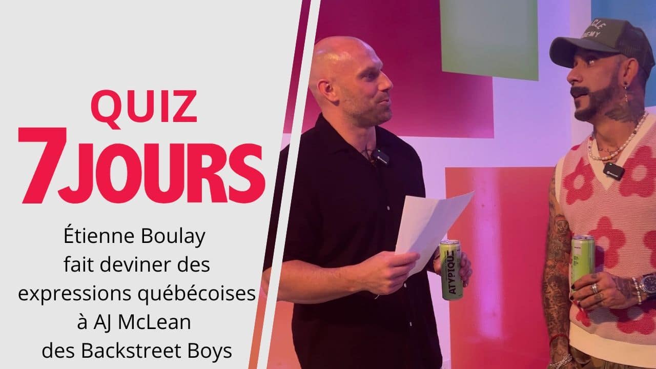 [VIDÉO] Étienne Boulay fait deviner des expressions québécoises à AJ McLean des Backstreet Boys