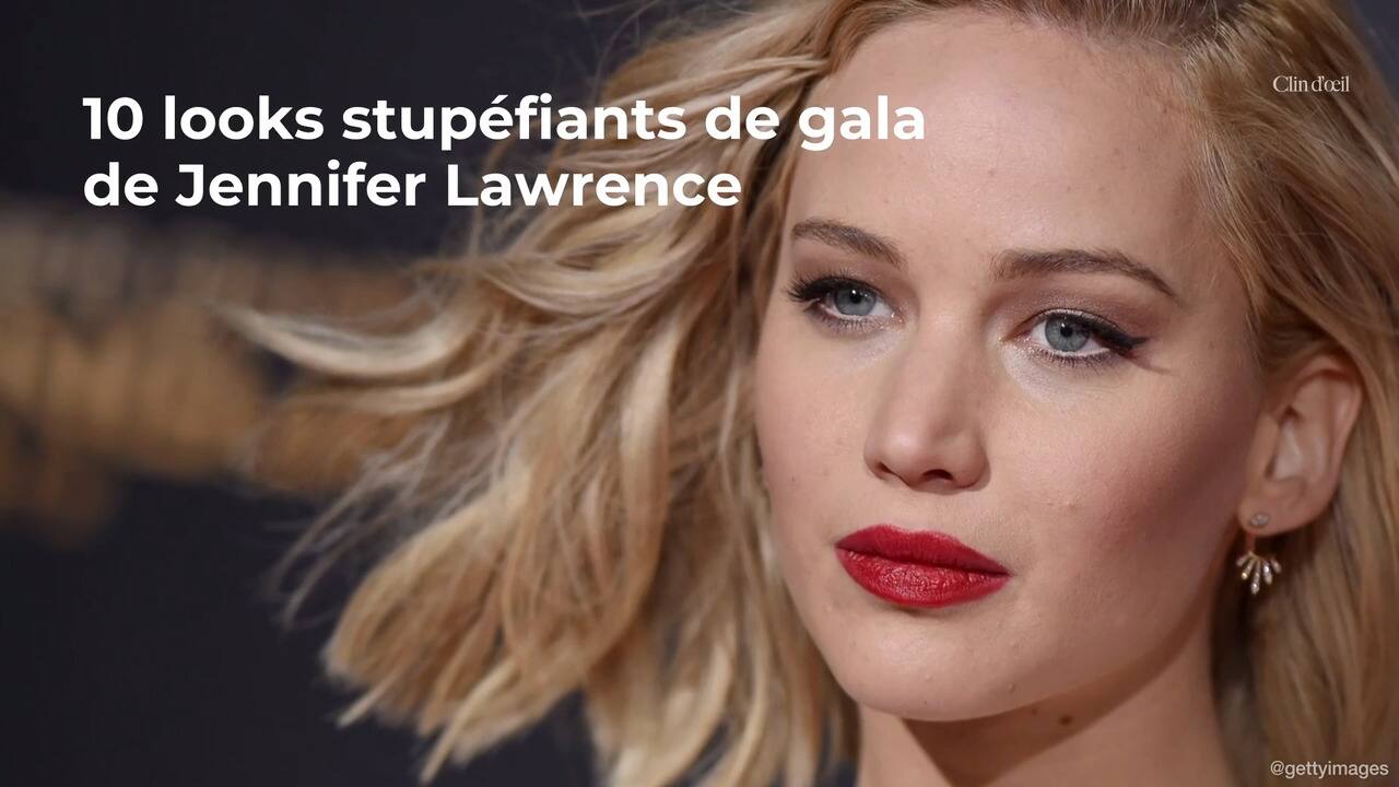 10 looks stupéfiants de gala de Jennifer Lawrence