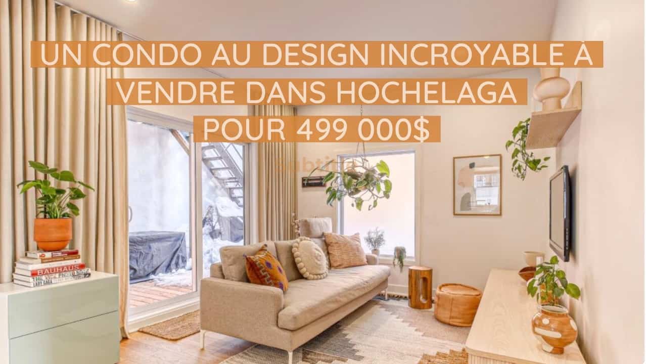 Un condo au design incroyable à vendre dans Hochelaga pour 499 000$