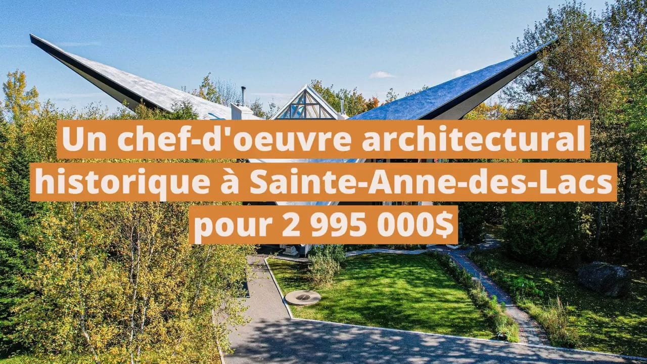 Un chef-d'oeuvre architectural historique à vendre à Sainte-Anne-des-Lacs pour 2 995 000$