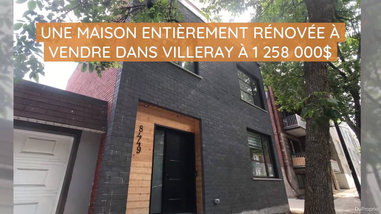 Une maison entièrement rénovée à vendre dans Villeray à 1 258 000$
