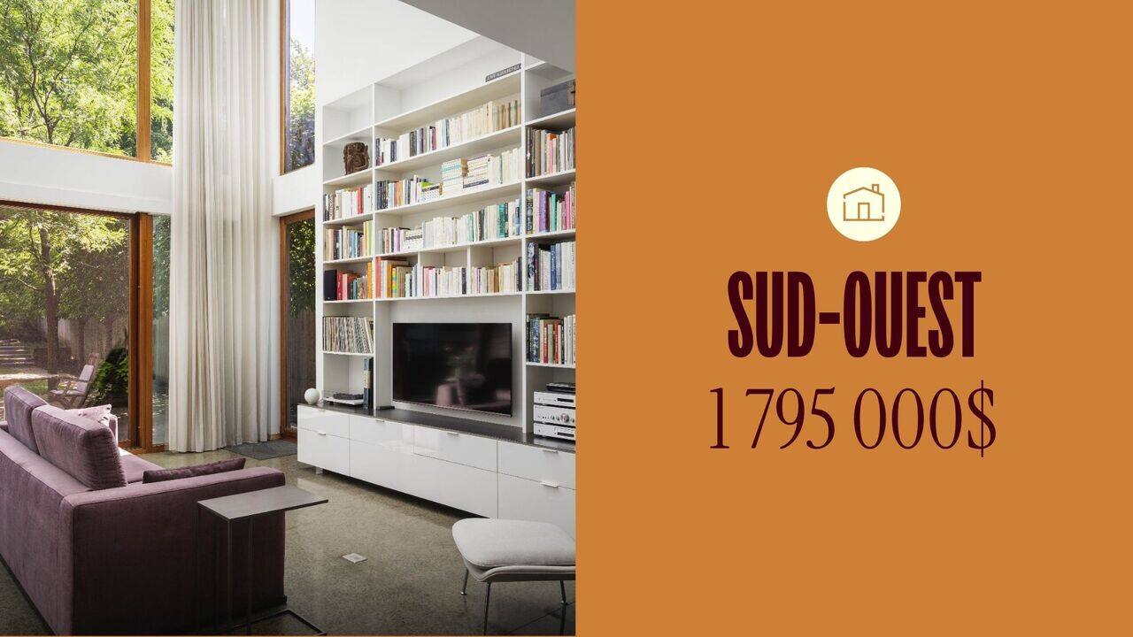 Une maison d'architecte à étage datant de 1885 au cœur de Montréal à vendre pour 1 795 000$