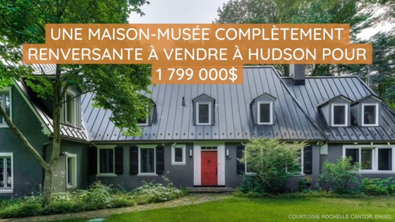 Une maison-musée complètement renversante à vendre à Hudson pour 1 799 000$