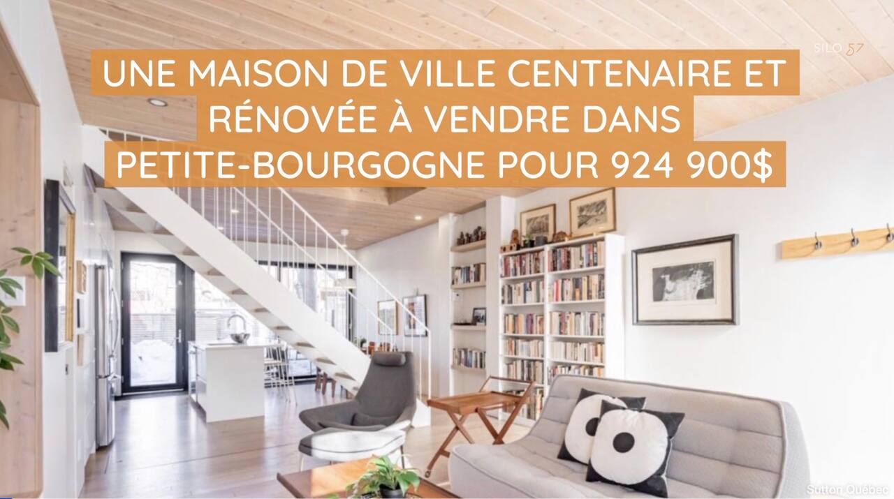 Une maison de ville centenaire et rénovée à vendre dans Petite-Bourgogne pour 924 900$