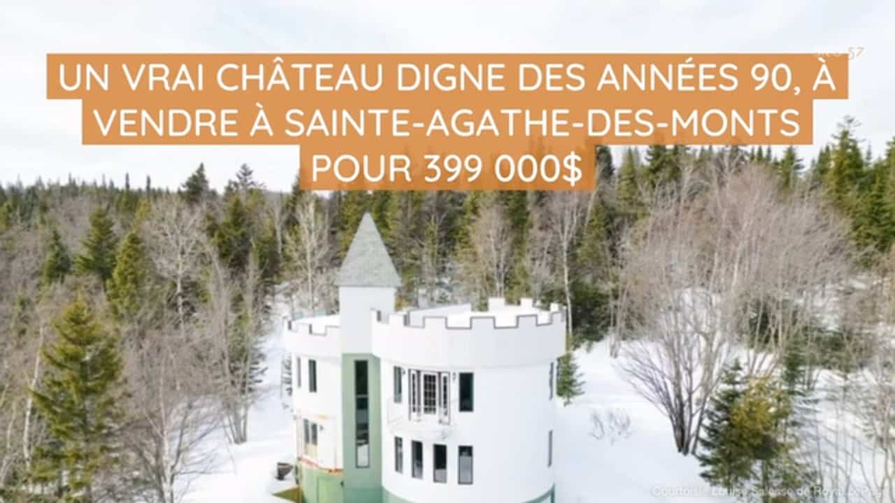 Un vrai château digne des années 90, à vendre à Sainte-Agathe-des-Monts pour 399 000$