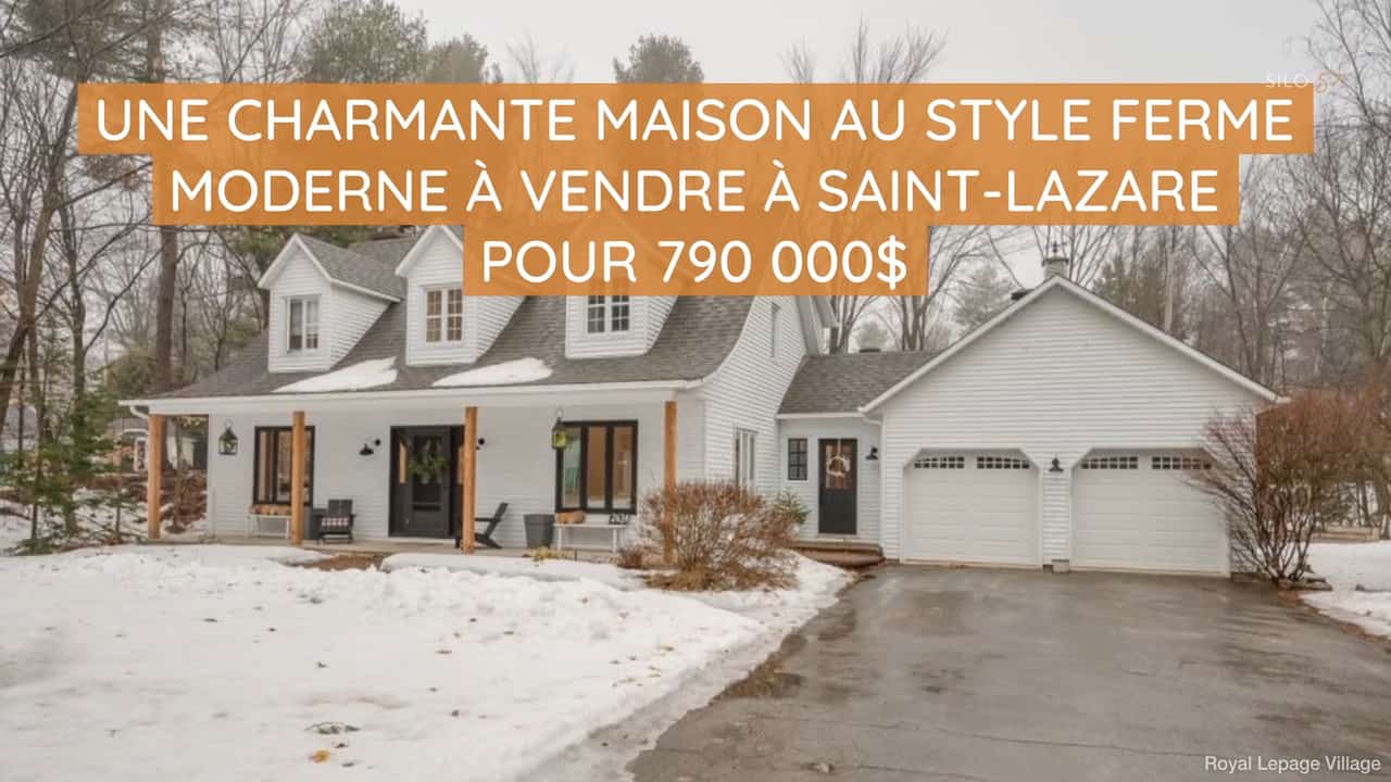 Une charmante maison au style ferme moderne à vendre à Saint-Lazare pour 790 000$