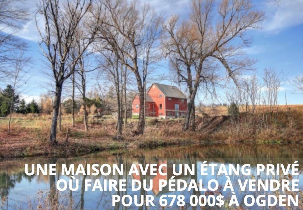 Une maison avec un étang privé où faire du pédalo à vendre pour 678 000$ à Ogden