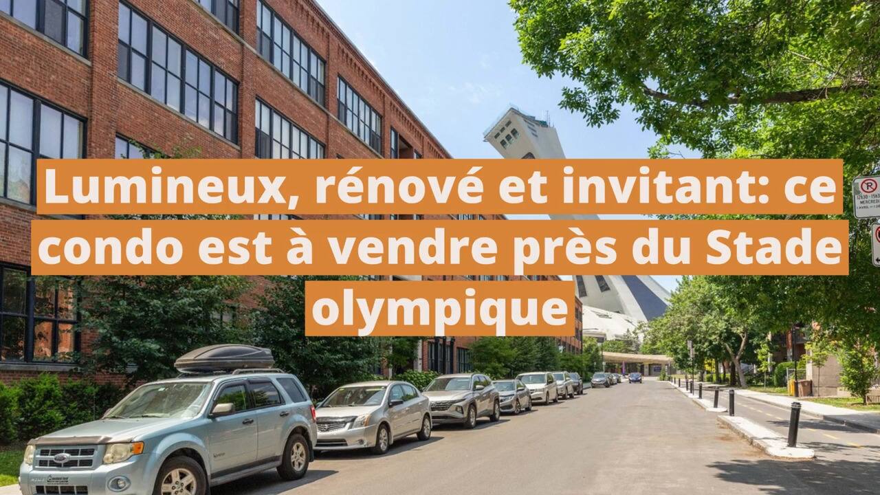 Lumineux, rénové et invitant : ce condo est à vendre près du Stade olympique