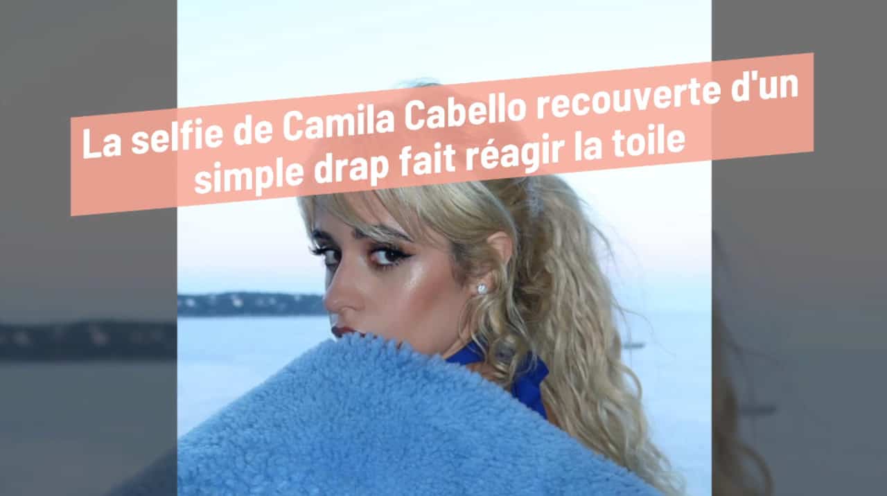 La selfie de Camila Cabello recouverte d'un simple drap fait réagir la toile