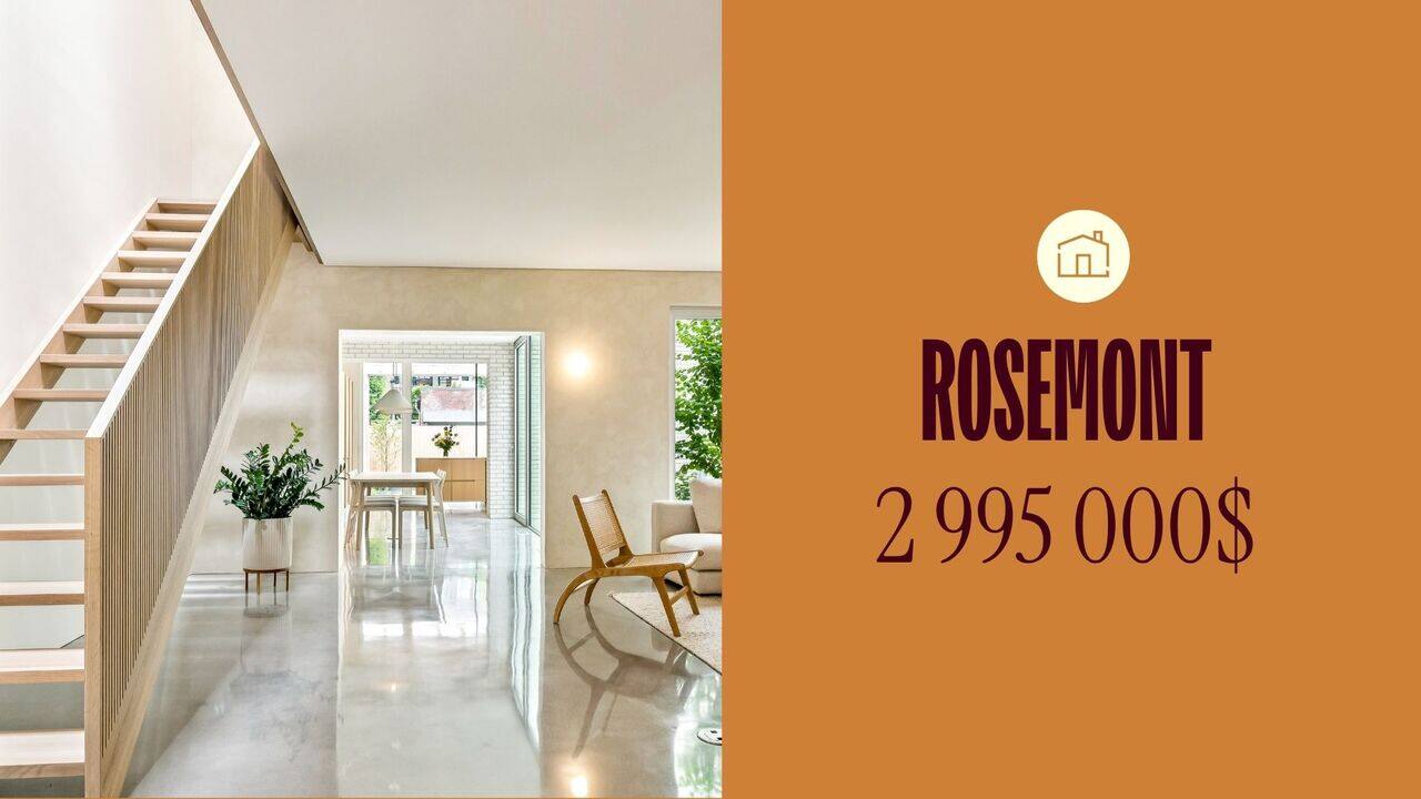Coup de coeur assuré pour cette maison minimaliste d'exception à vendre à Rosemont