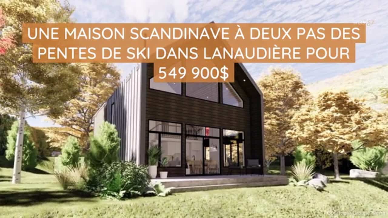 Une maison scandinave  à deux pas des pentes de ski dans Lanaudière pour 549 900 $