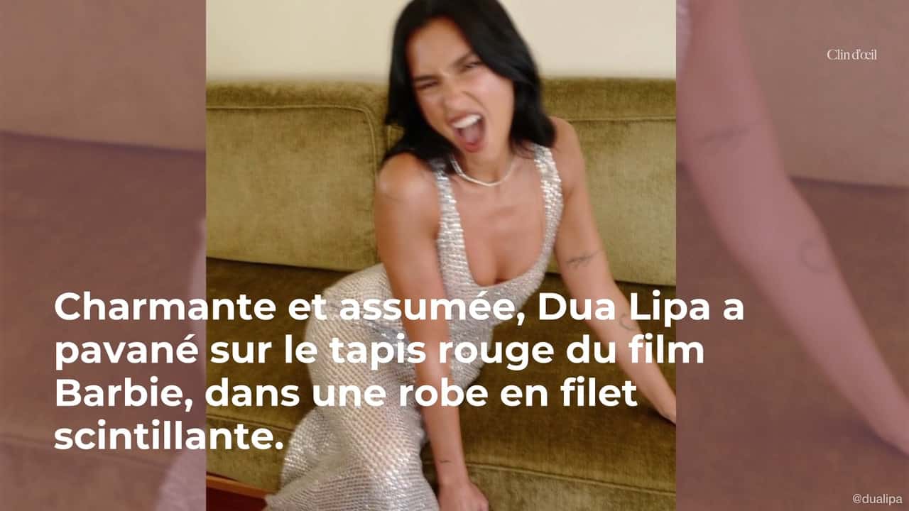 Dua Lipa laisse très peu de place à l'imagination dans une robe filet