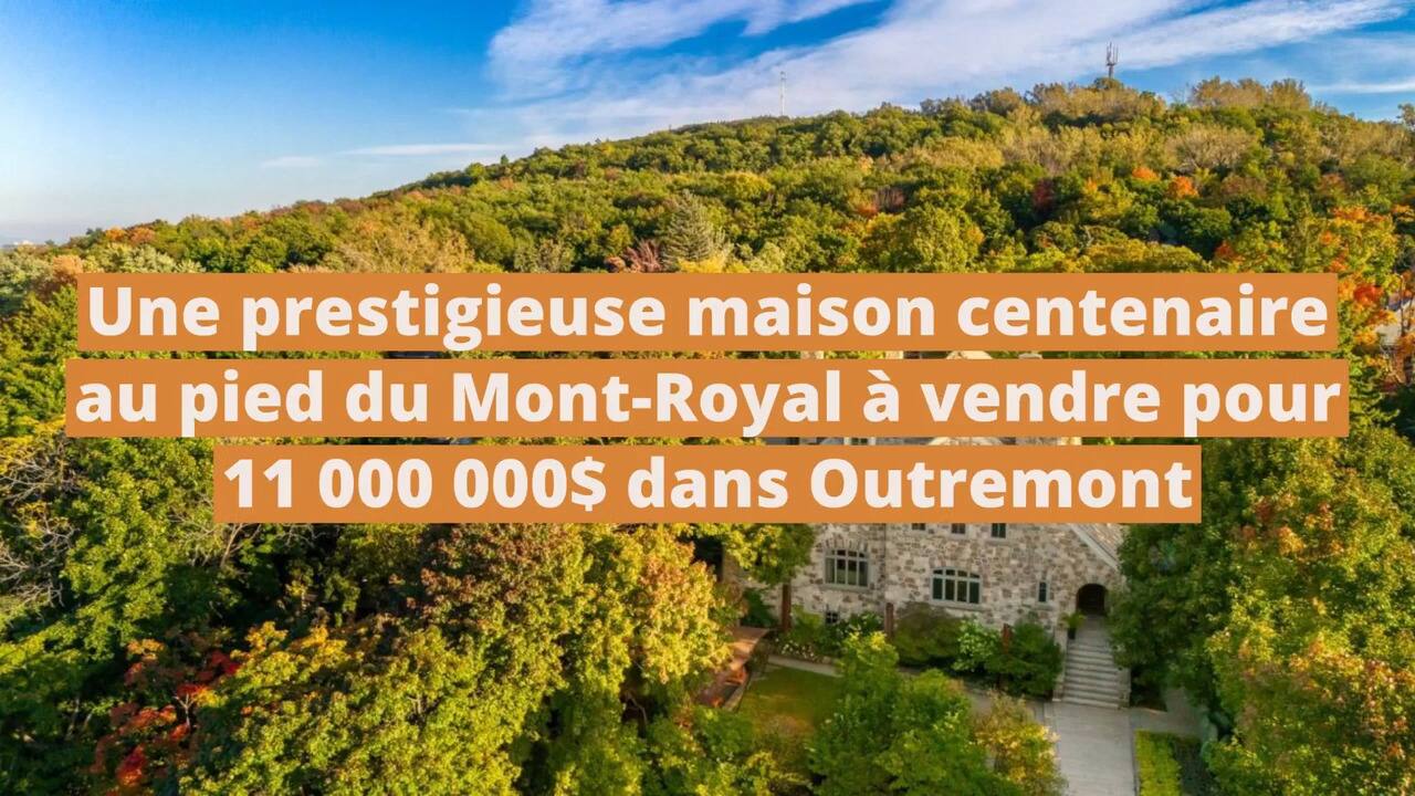 Une immense et prestigieuse maison centenaire au pied du Mont-Royal à vendre pour 11 000 000$ dans Outremont