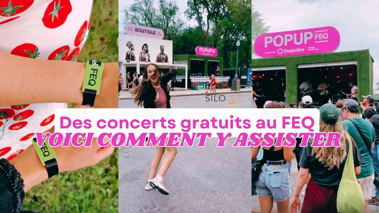 [VIDÉO] Il y a des concerts gratuits au FEQ et voici comment y assister