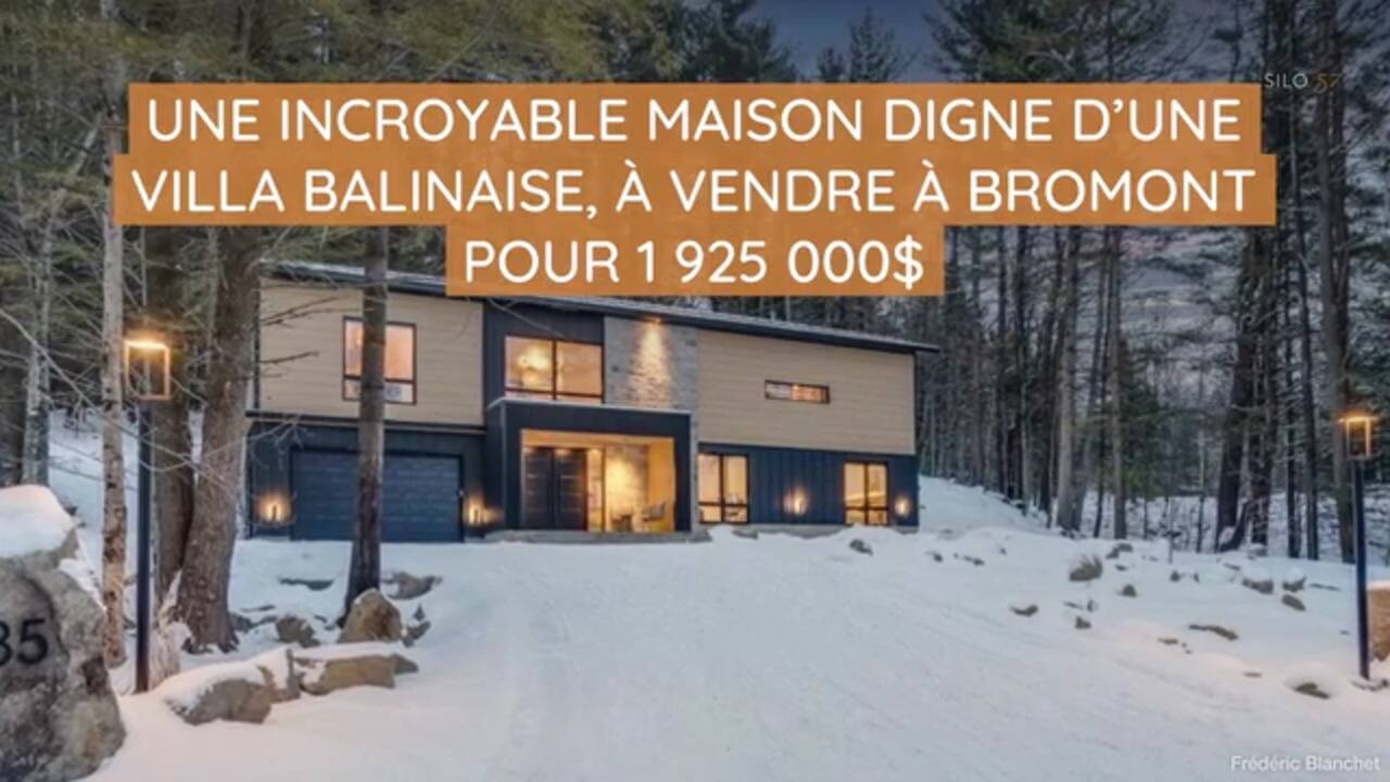 Une incroyable maison digne d'une villa balinaise, à vendre à Bromont pour 1 925 000 $
