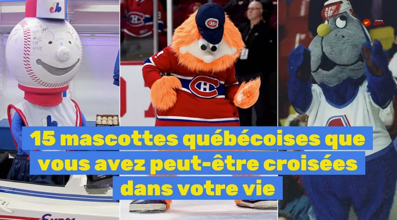 SDC - 15 mascottes québécoises que vous avez peut-être croisées dans votre vie