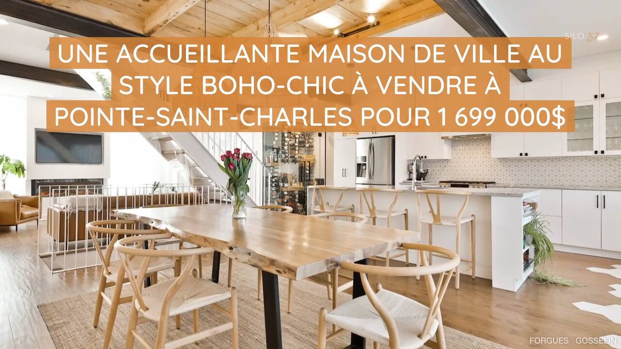 Une charmante maison de ville au style boho-chic à vendre à Pointe-Saint-Charles pour 1 699 000$ 