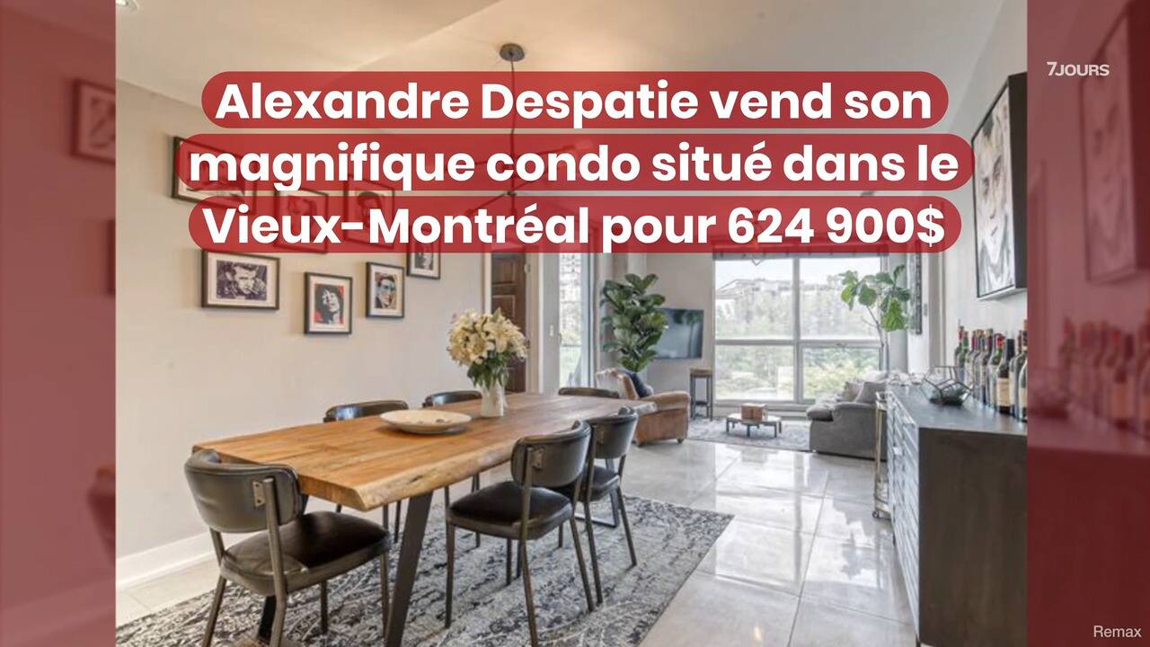 Alexandre Despatie vend son magnifique condo situé dans le Vieux-Montréal pour 624 900$