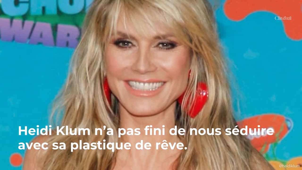 Heidi Klum ultra sexy dans un minibikini qui expose son corps parfait à 50 ans