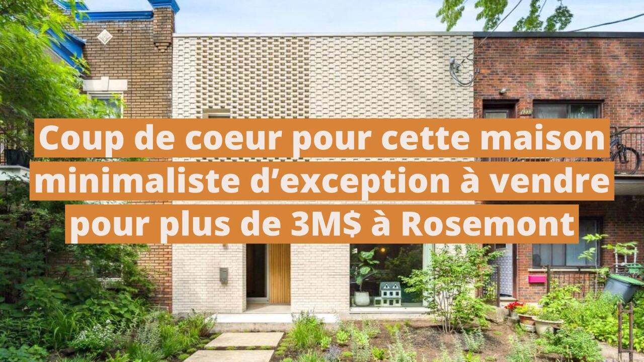 Coup de cœur pour cette maison minimaliste d'exception à vendre pour plus de 3M$