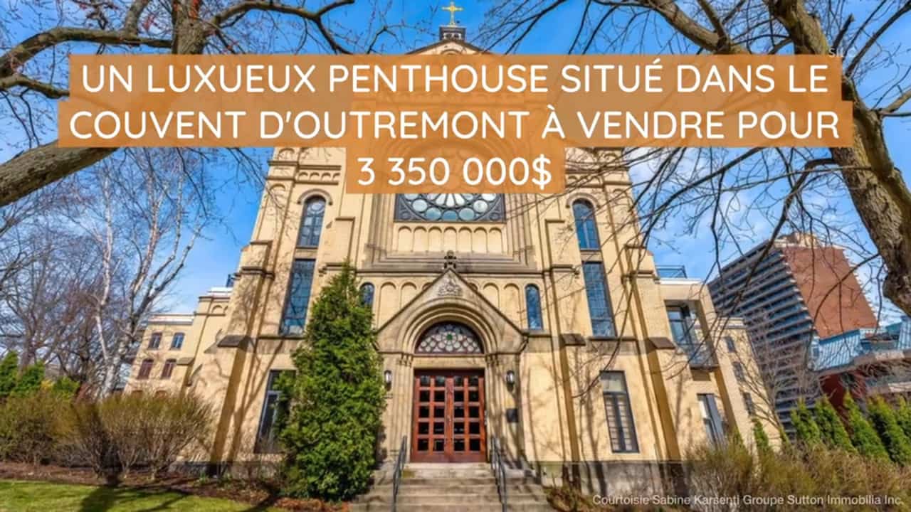 Un luxueux penthouse situé dans le Couvent d'Outremont à vendre pour 3 350 000$